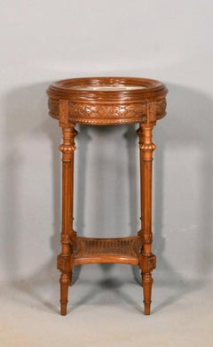 Tavolino Gueridon in legno di noce del periodo del Direttorio