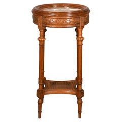 Antique Walnut Gueridon Side Table Directoire Period