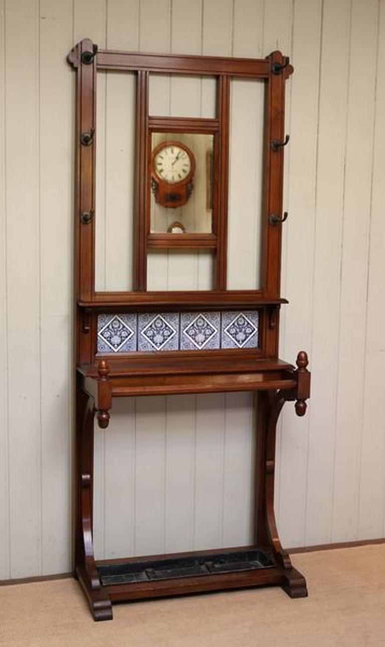 Walnut Hall Stand For Sale 1