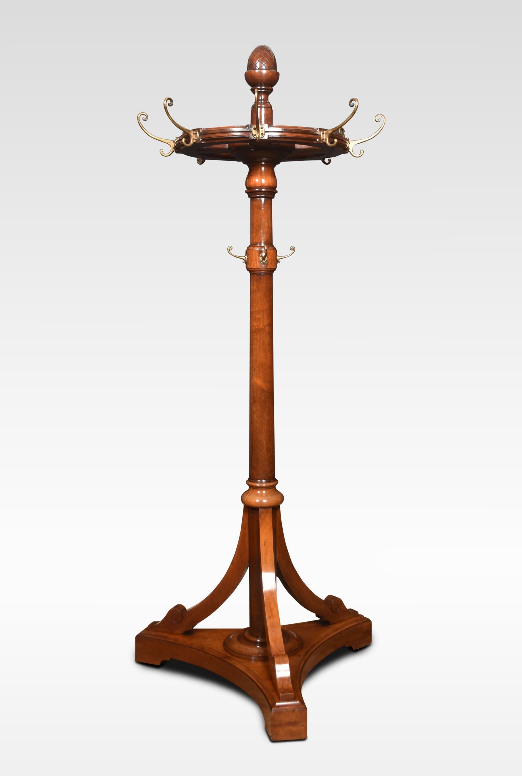 Walnut Hat and Coat Stand 1