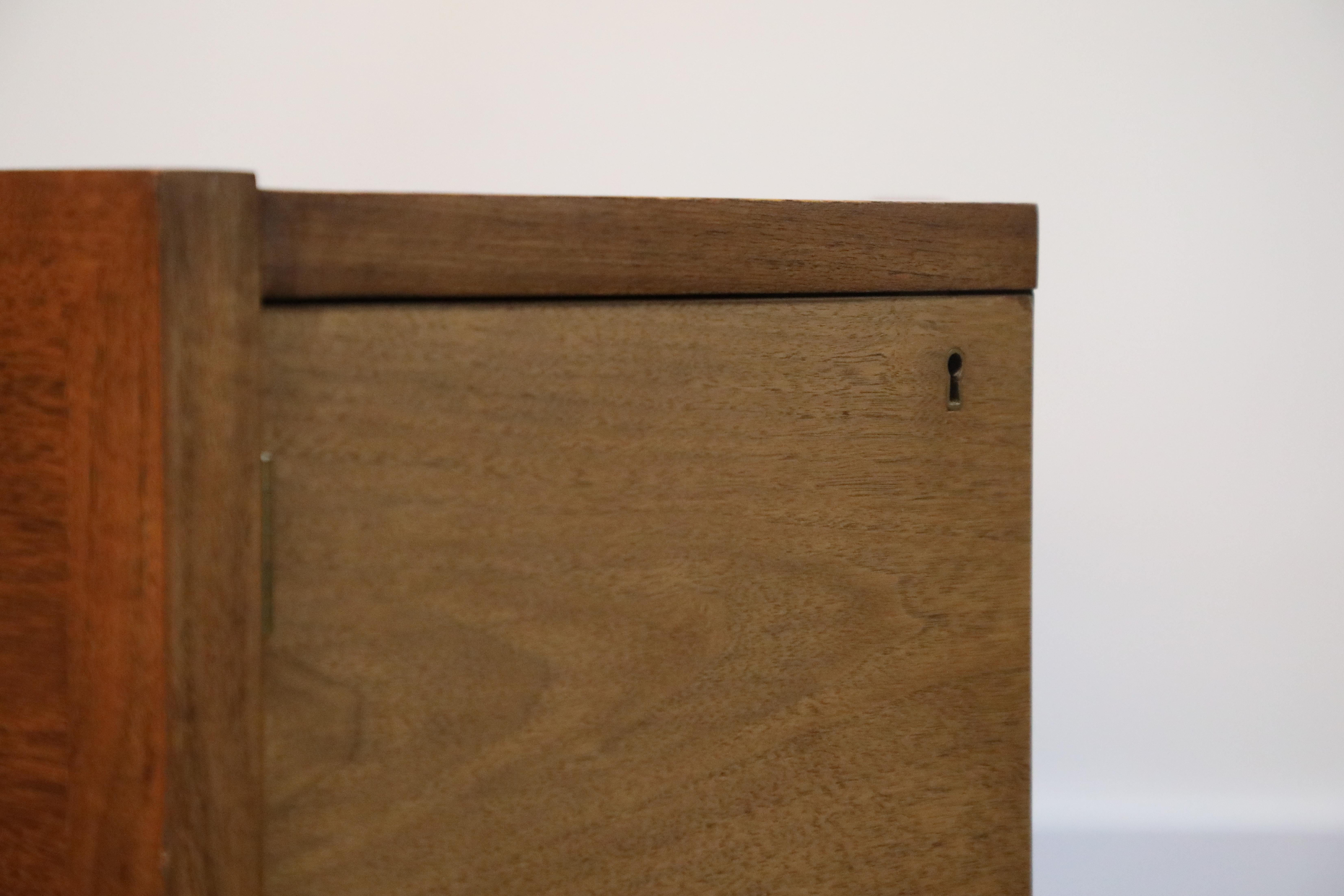 Walnut Hexagon Desk by Edward Wormley for Dunbar, Signed, circa 1960 4