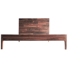 Cama con Respaldo Alto Nogal by MSJ Furniture Studio
