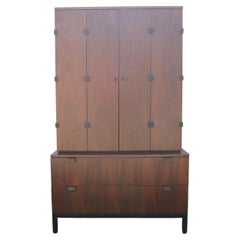 Walnut Highboy Cabinet by Milo Baughman for Directional