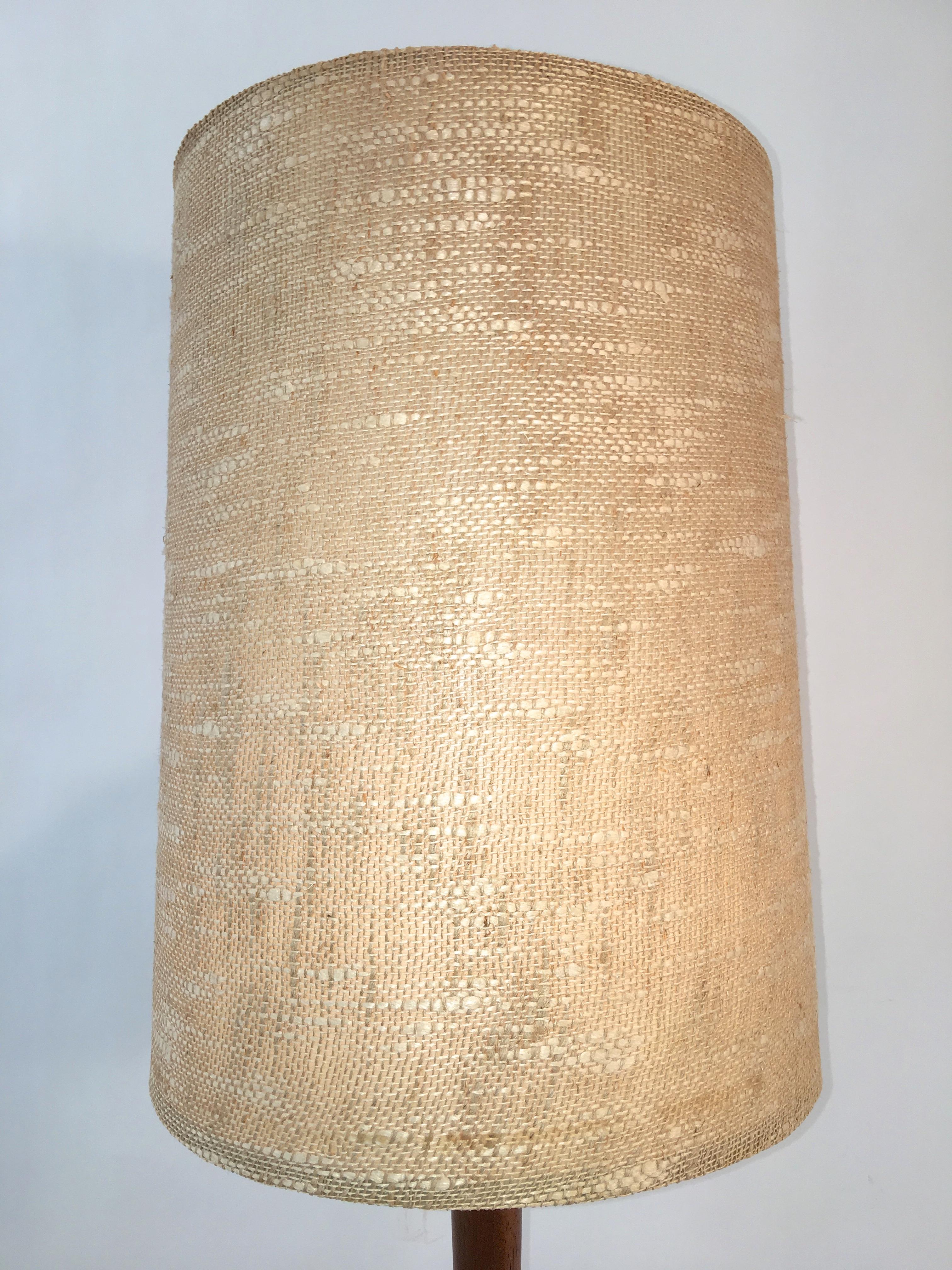 Walnut Hourglass Floor Lamp by Raymond Pfennig for Zina Lamp Co. 2