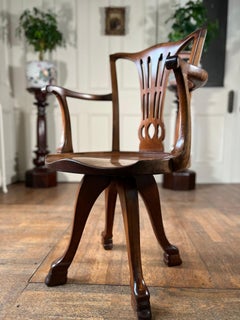 Walnut Howard & Sons Desk Chair