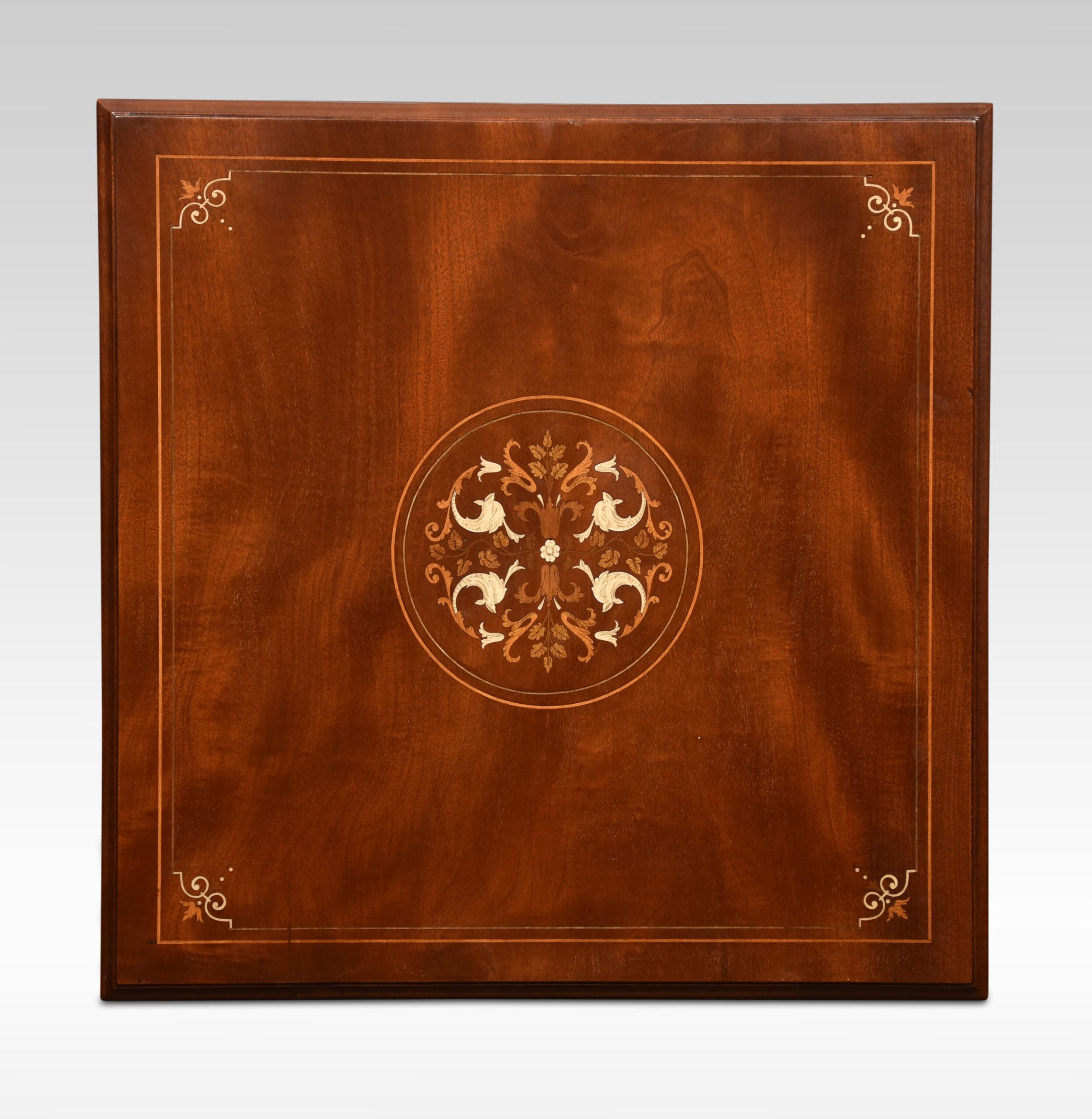 Wood Inlaid Revolving Bookcase For Sale