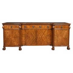 Walnut Inverted Breakfront Sideboard