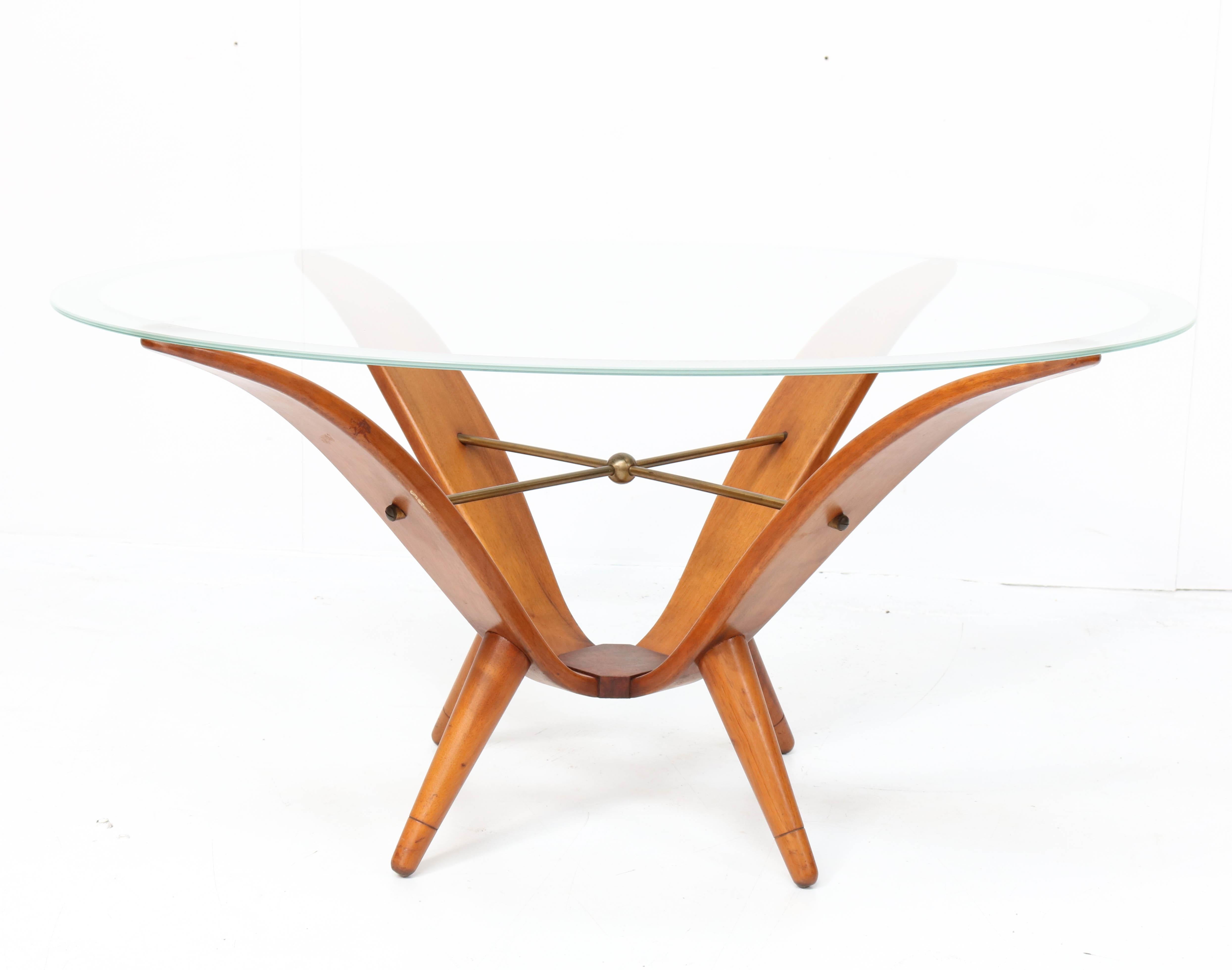 Walnut Italian Mid-Century Modern Coffee Table in the Style of Gio Ponti, 1950s 3