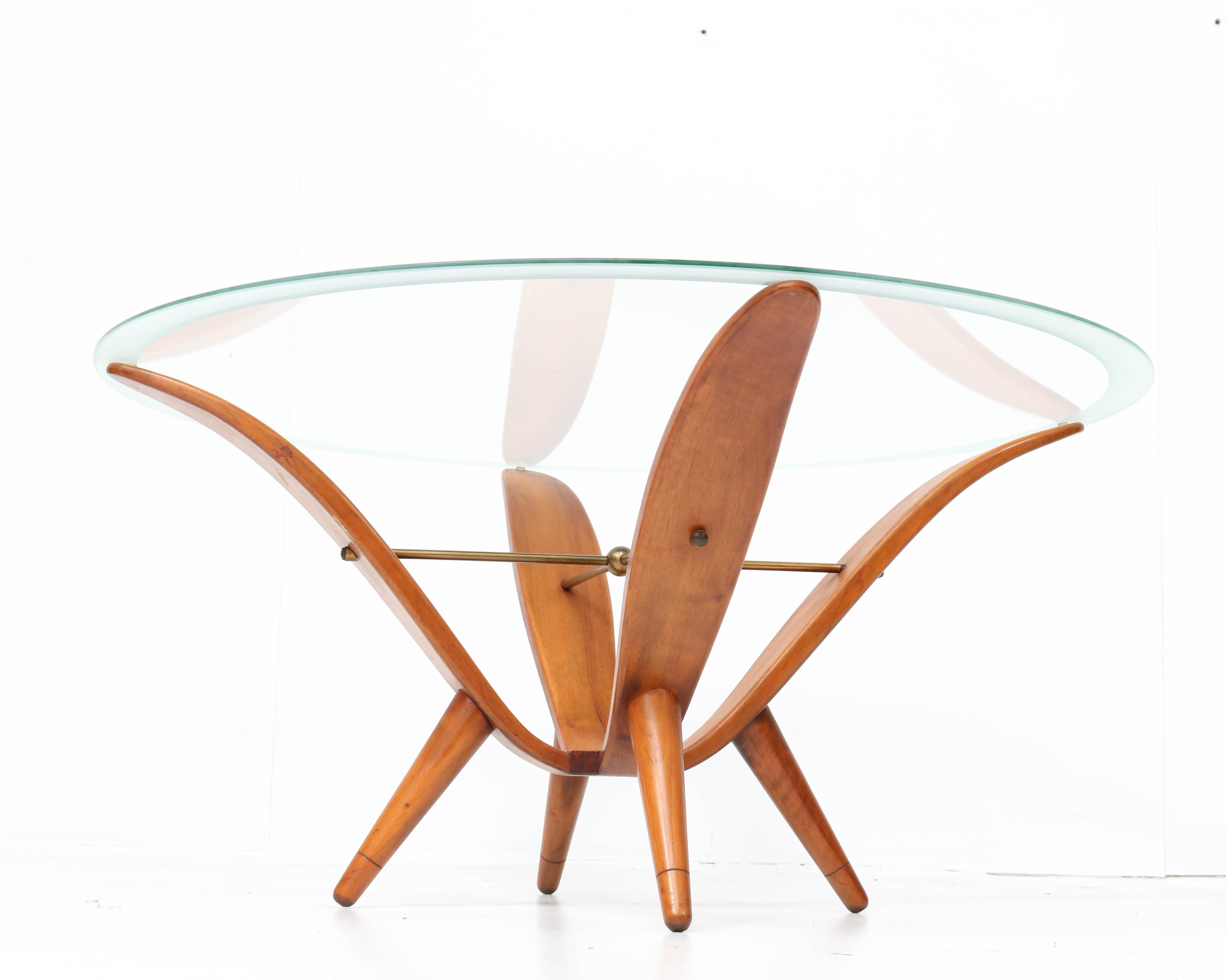 Walnut Italian Mid-Century Modern Coffee Table in the Style of Gio Ponti, 1950s 4