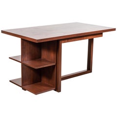 Walnut Ivanhoe Desk with Pencil Drawers by Lawson-Fenning