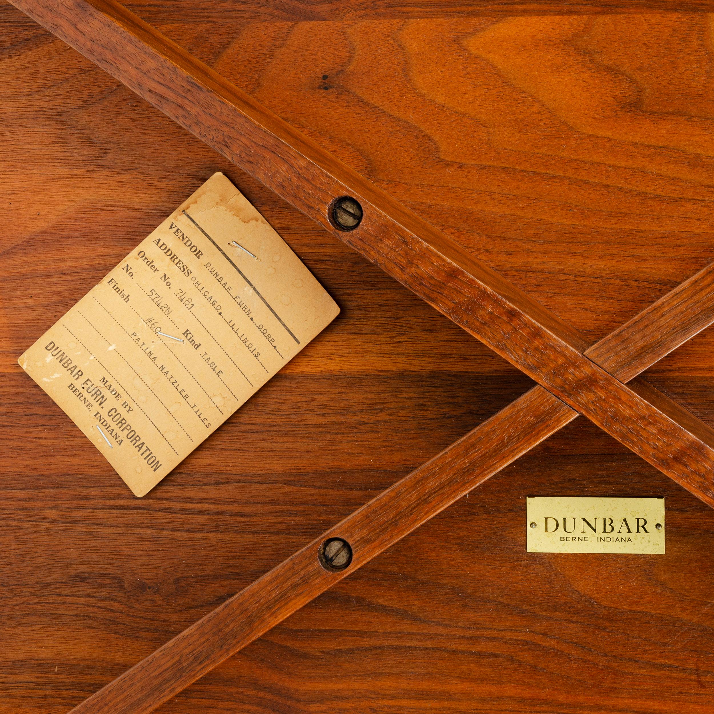 Walnut Janus' End Table by Edward Wormley for Dunbar For Sale