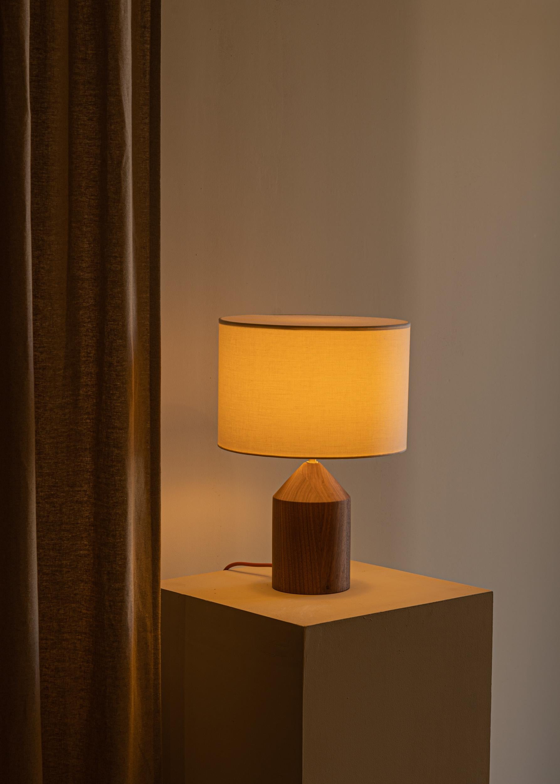 Other Walnut Josef Table Lamp by Simone & Marcel For Sale