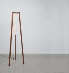 Walnut Junction Floor Light by Hollis & Morris