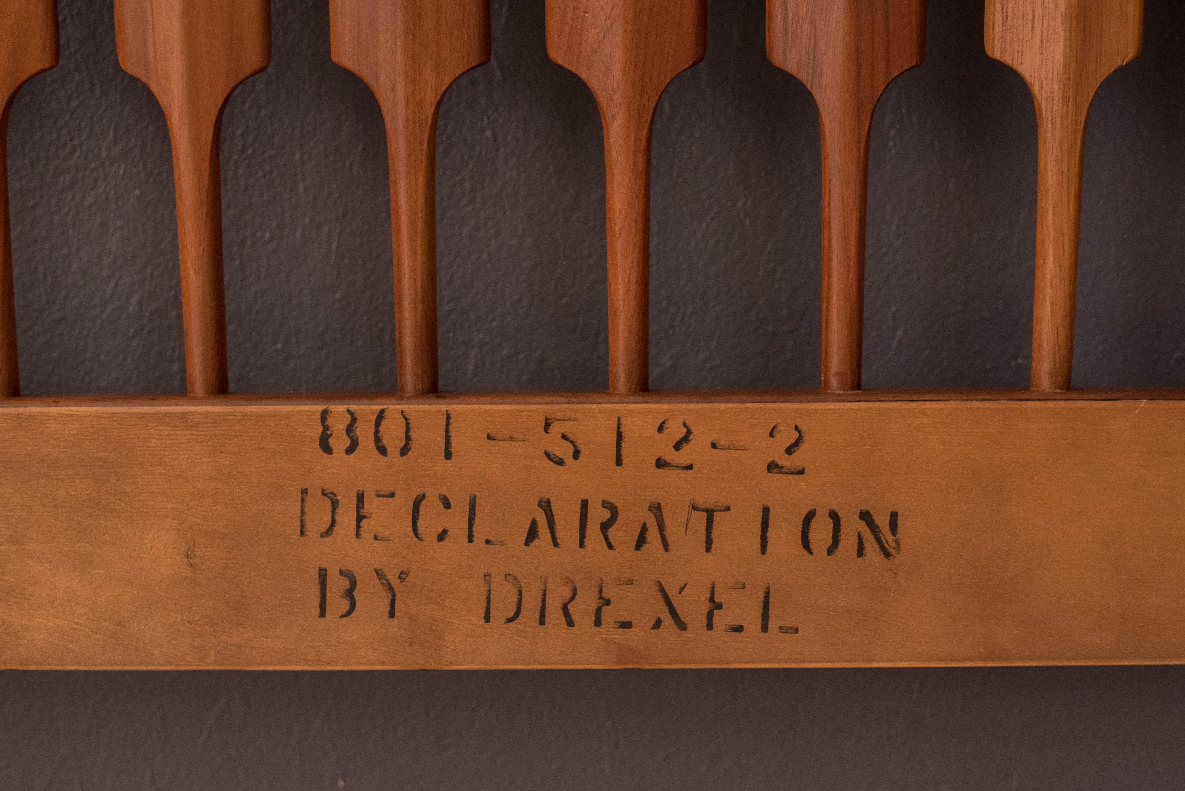 Walnut Kipp Stewart & Stewart McDougall Drexel Declaration Full Headboard For Sale 2