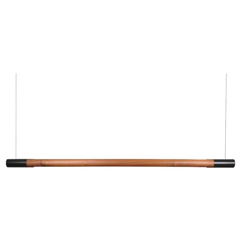 Walnut Large Bennington Up / Down Pendant by Hollis and Morris For Sale ...