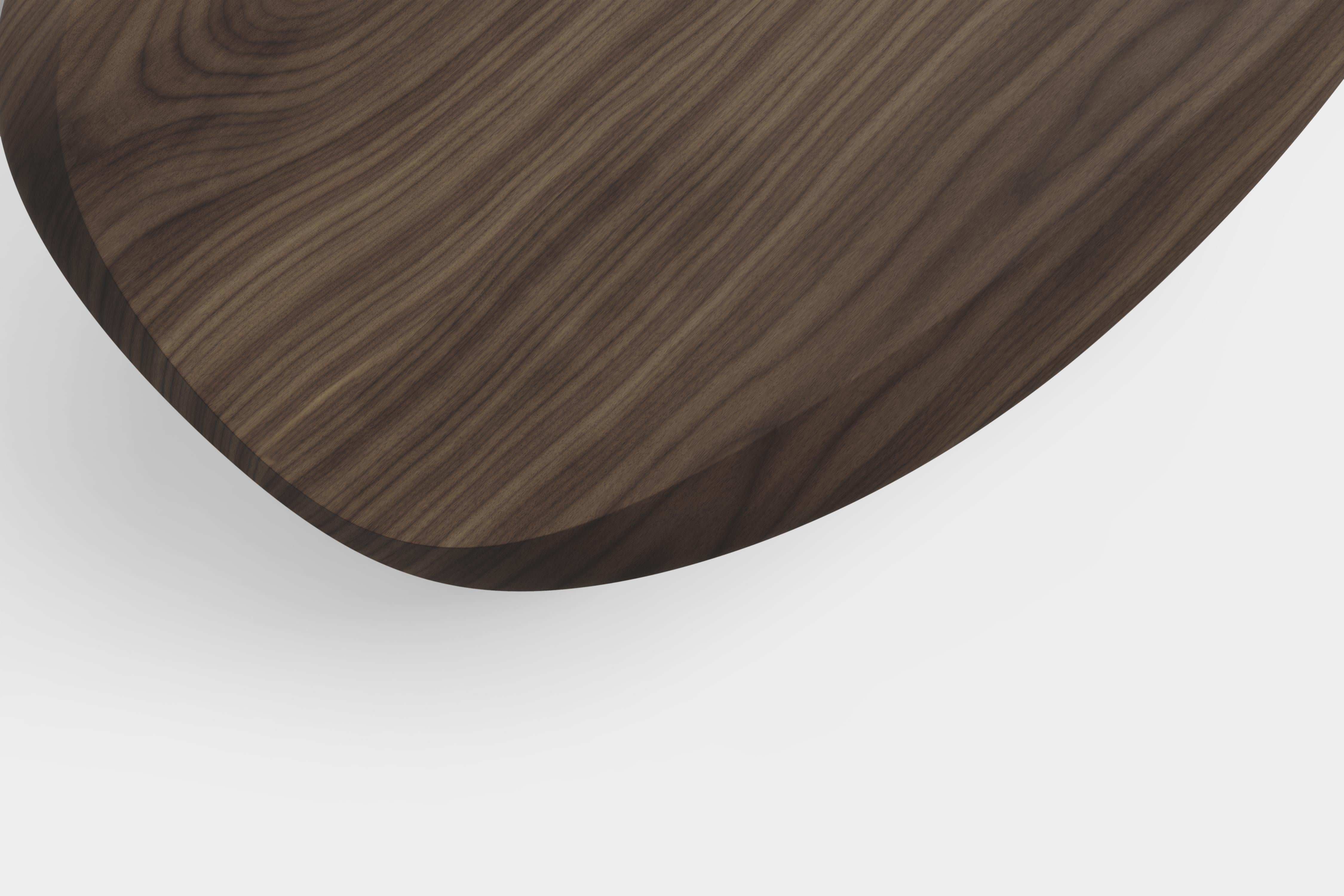 Bois Duna Coffee Table in Solid Walnut Wood, Coffee Table by Joel Escalona en vente