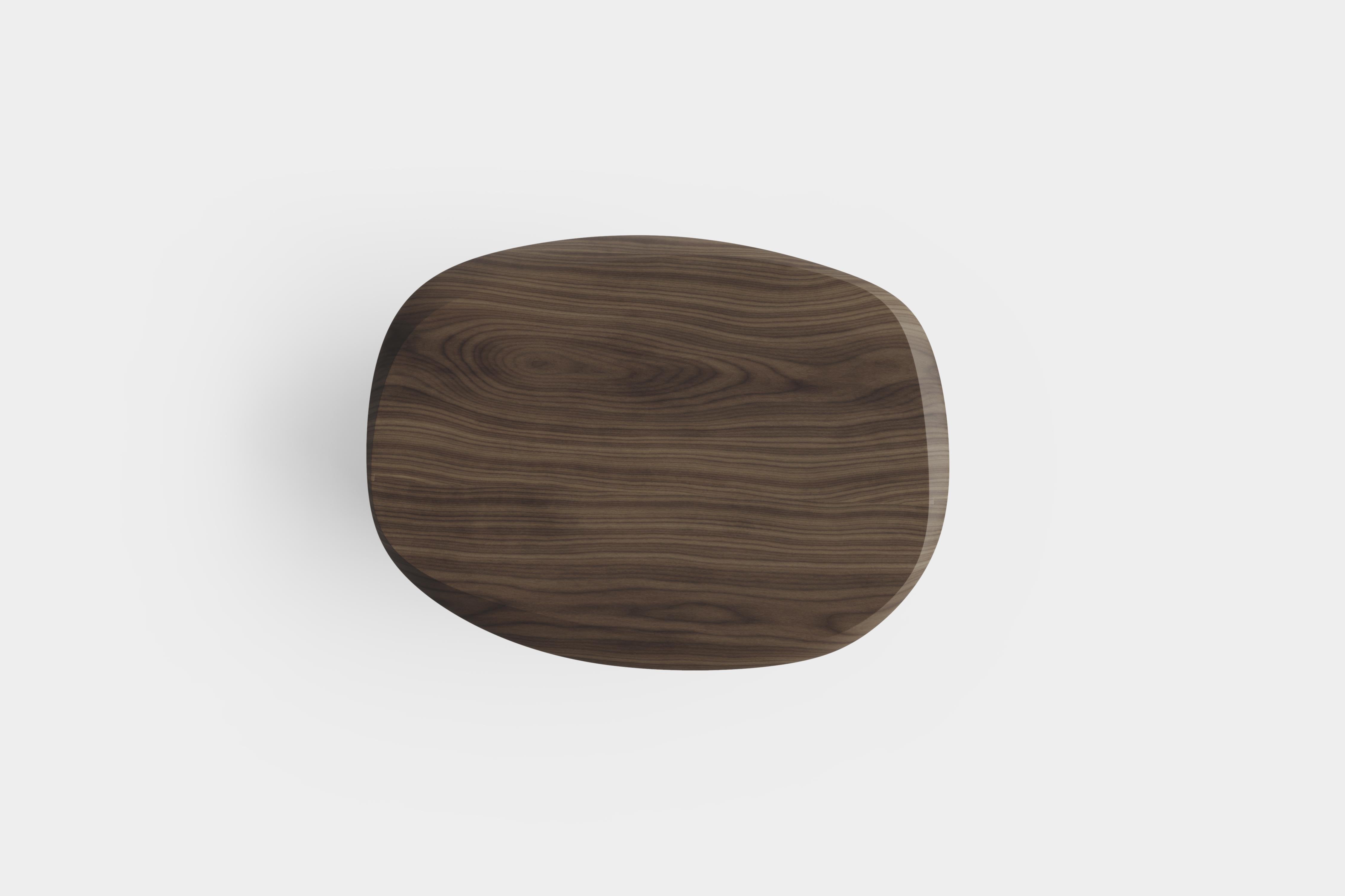 Modern Duna Coffee Table in Solid Walnut Wood, Coffee Table by Joel Escalona For Sale