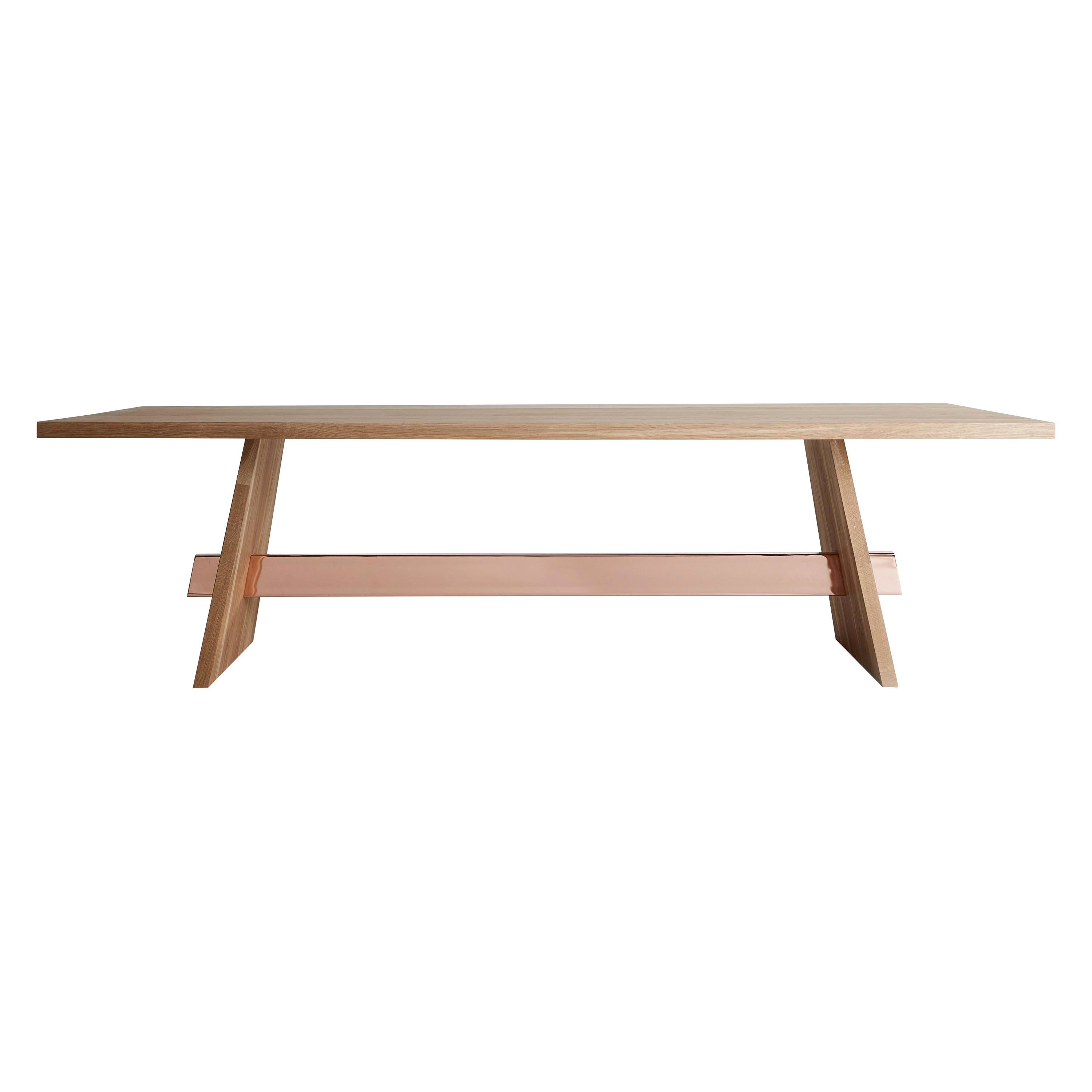 Walnut Large Isthmus Dining Table by Hollis & Morris For Sale