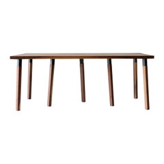 Walnut Large Pier Dining Table by Hollis & Morris