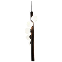 Walnut Large Willow Vertical Pendant by Hollis 
Morris