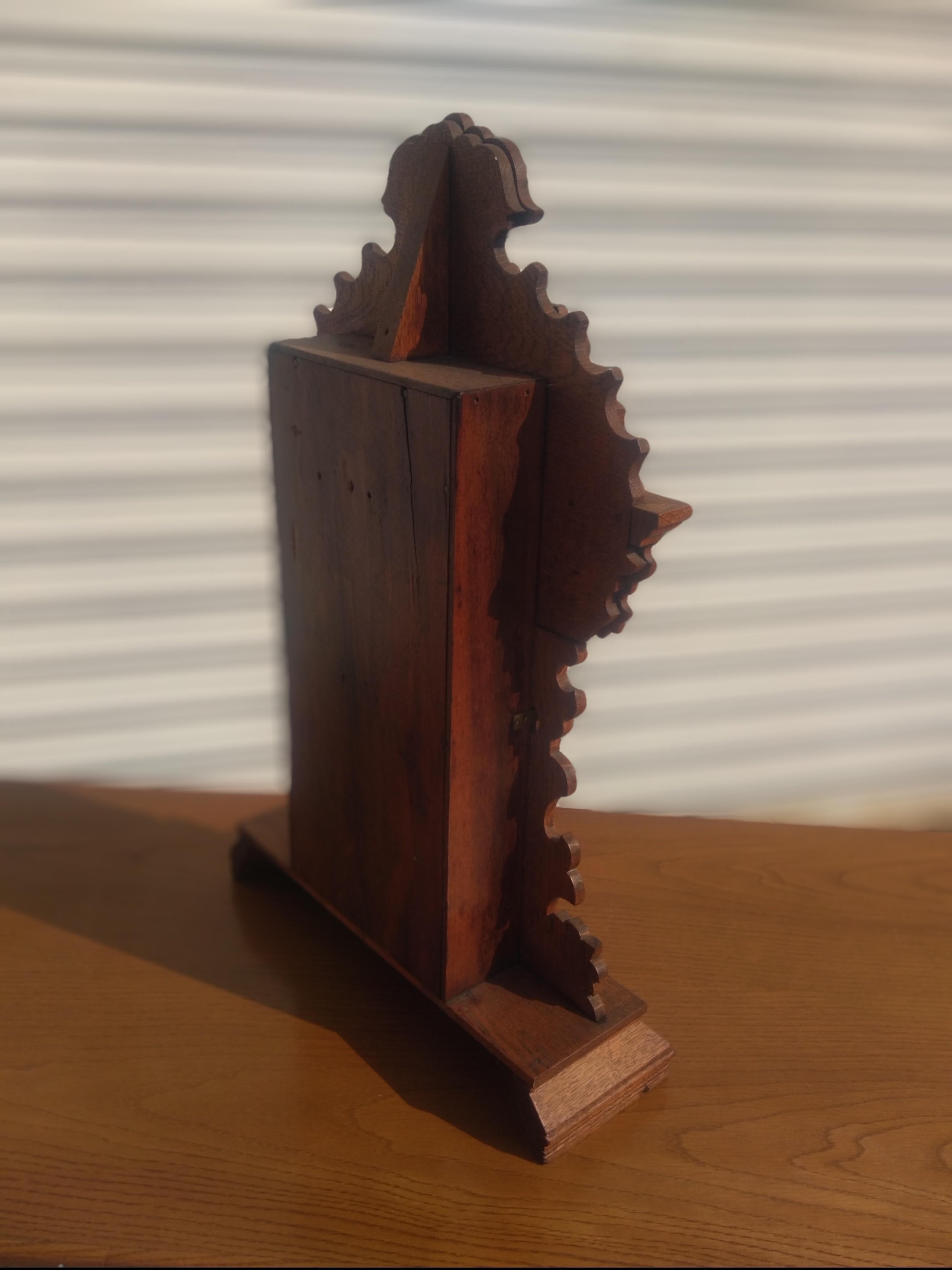 Eastlake Walnut Late 19th Century Gingerbread Mantle Clock For Sale