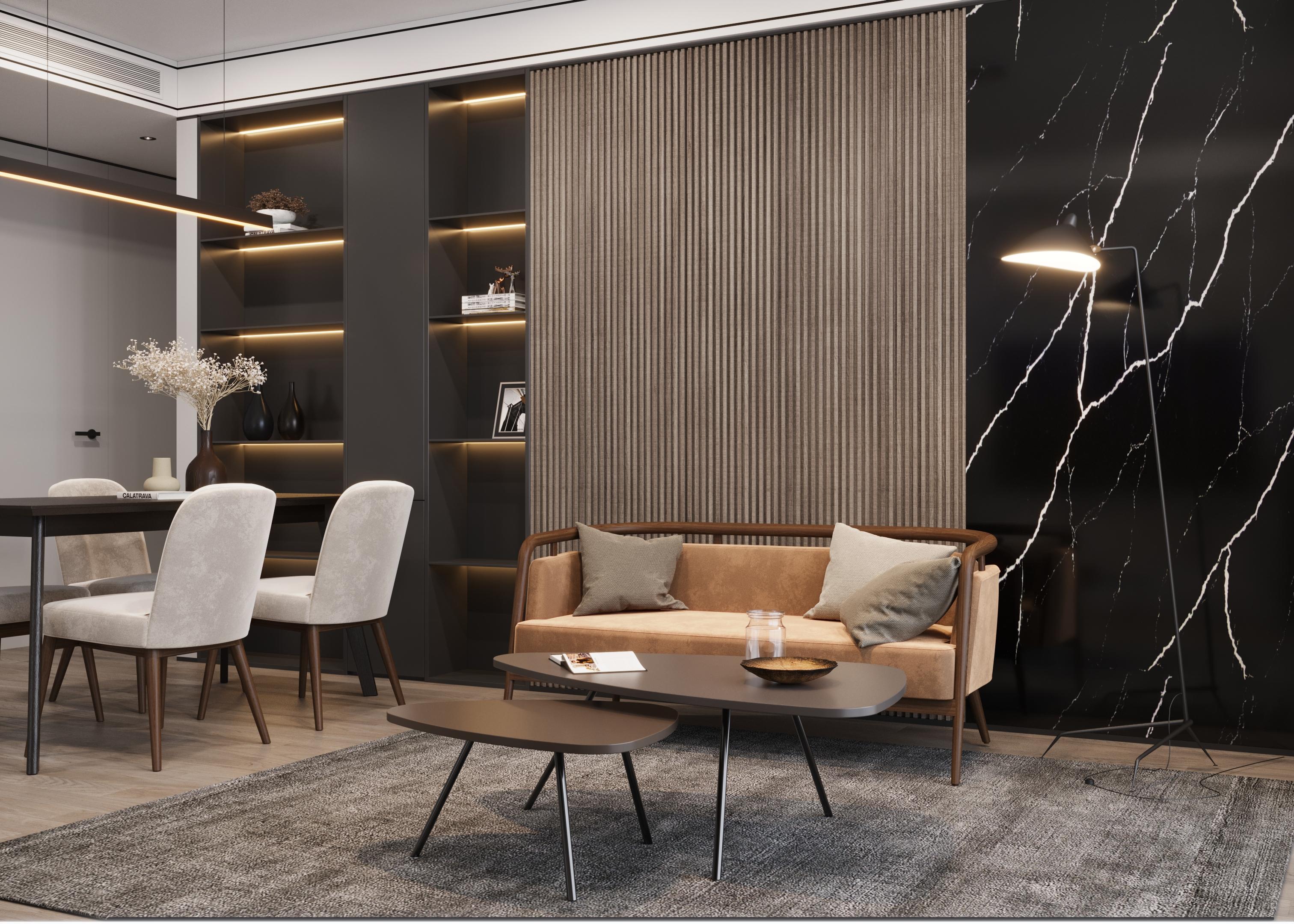 Noyer, cuir Canapé The Moderns Neuf - En vente à New York, NY