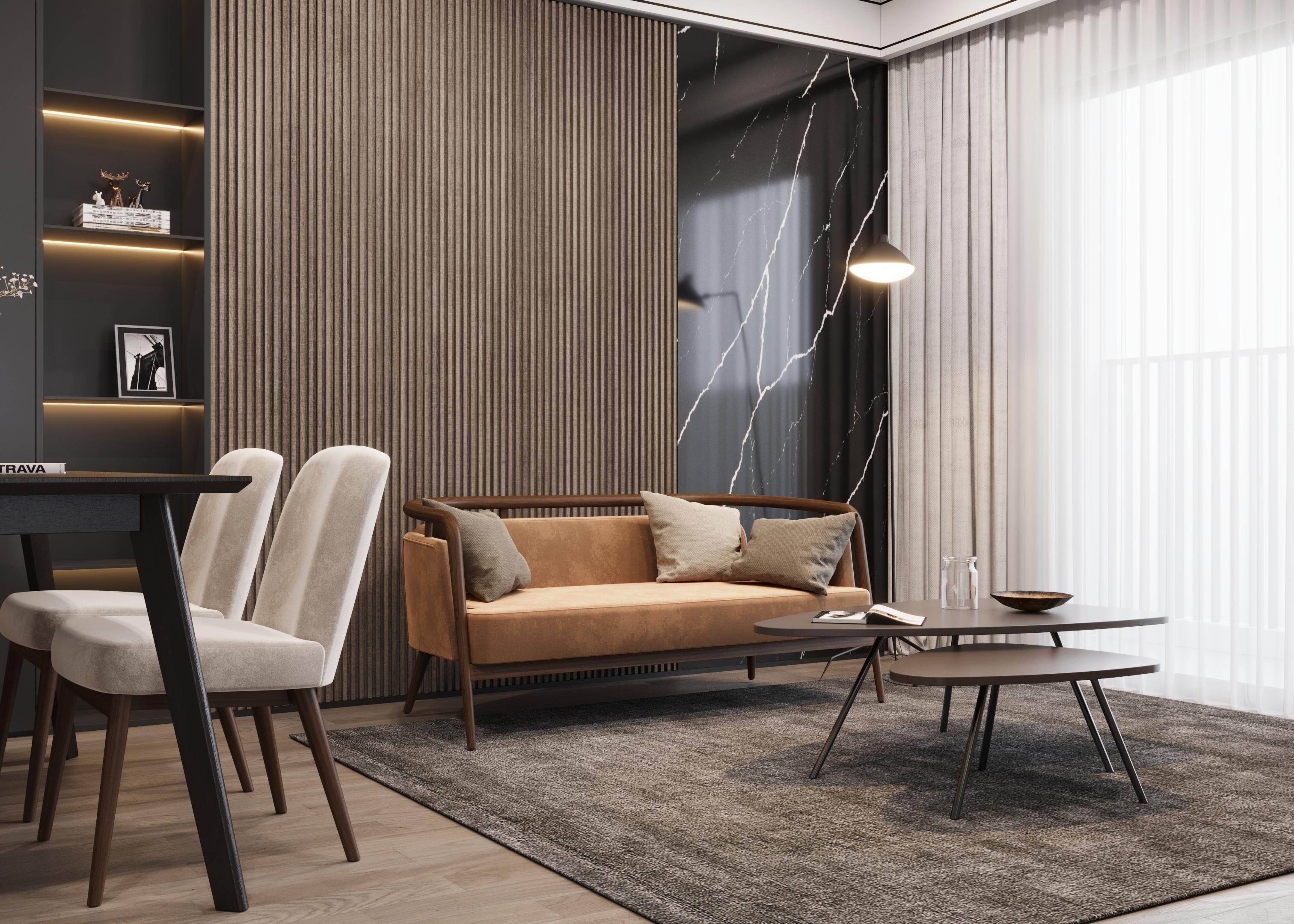 XXIe siècle et contemporain Noyer, cuir Canapé The Moderns en vente