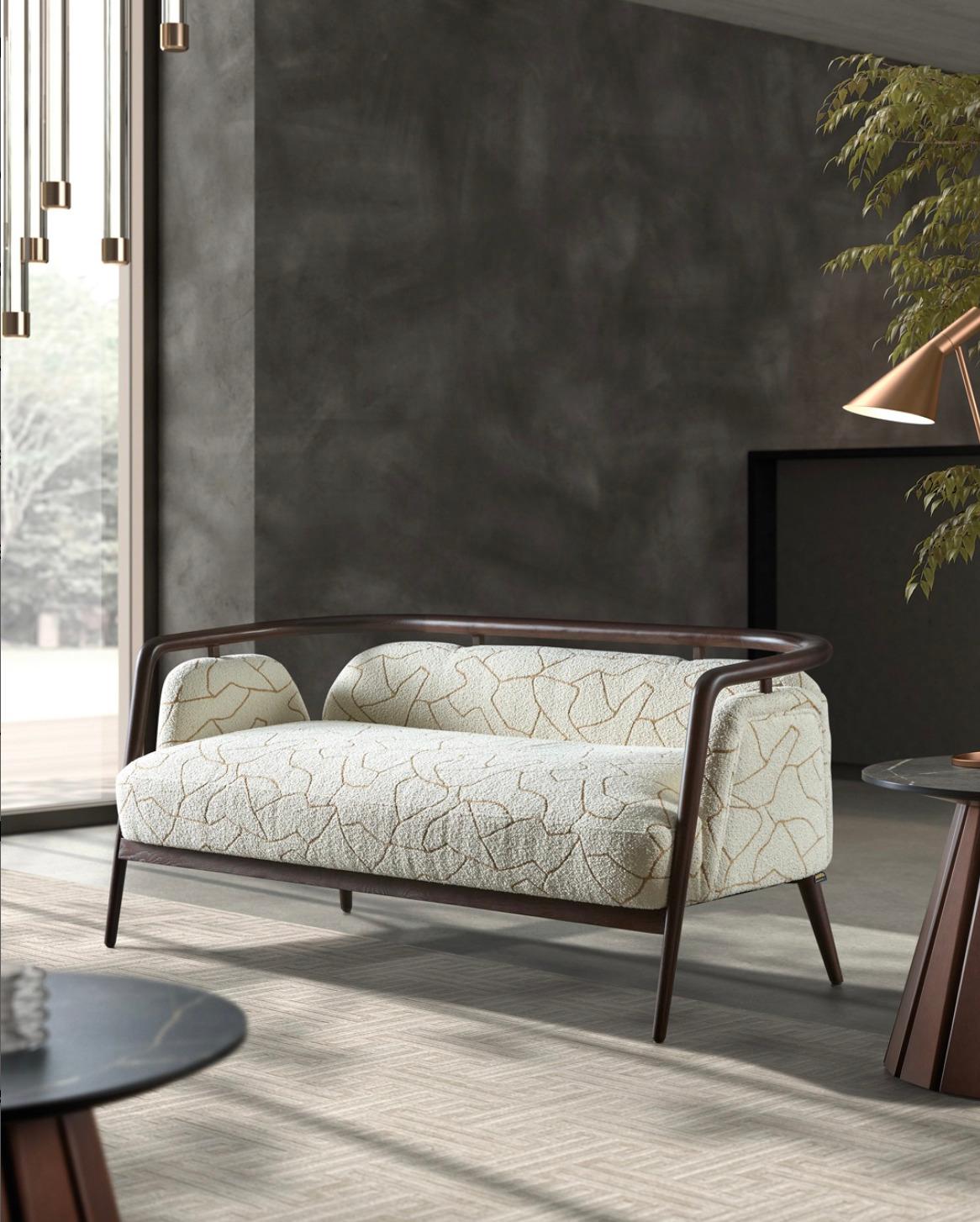 Noyer, cuir Canapé The Moderns en vente 1