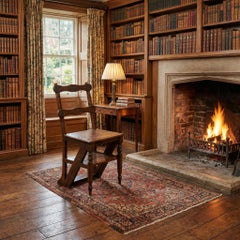 Walnut Library Steps Chair