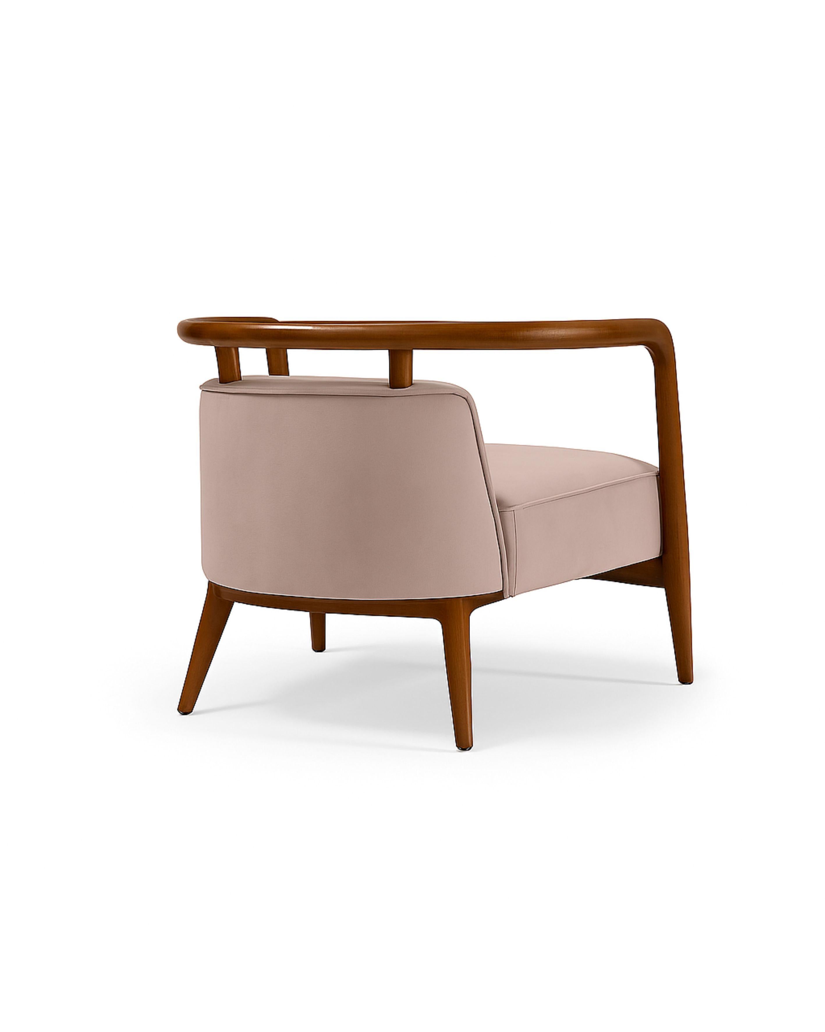 Sillón Essex Moderno Nogal, Marrón Rosa Claro Escandinavo moderno en venta