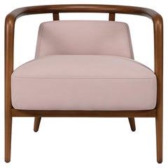 Sillón Essex Moderno Nogal, Marrón Rosa Claro