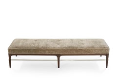 Walnut Linear Bench by Stamford Modern