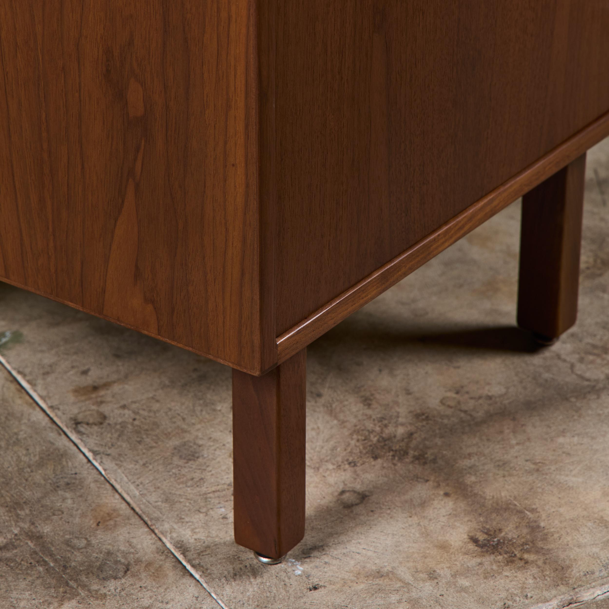 Walnut Locking Cabinet by Jens Risom For Sale 9