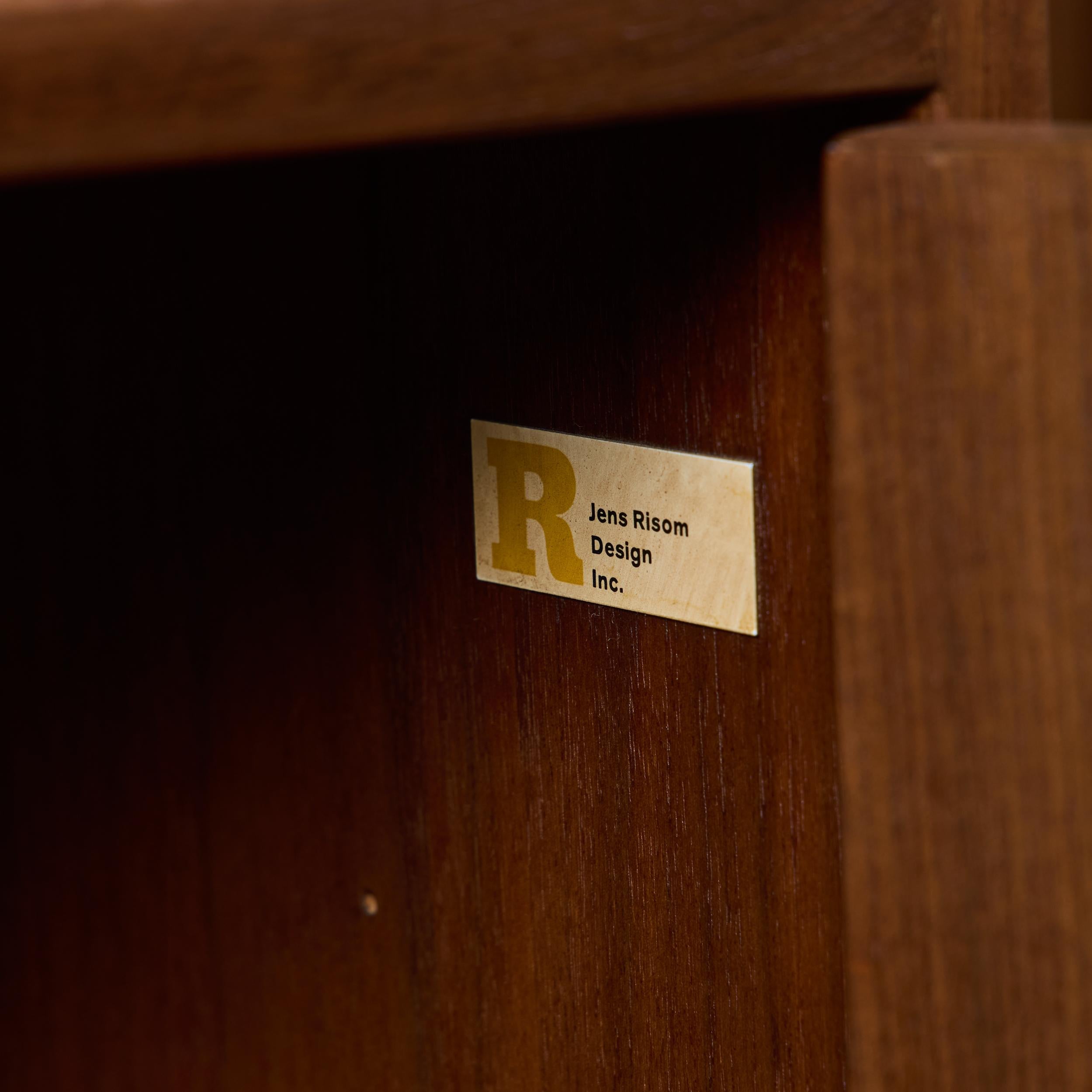 Walnut Locking Cabinet by Jens Risom For Sale 10