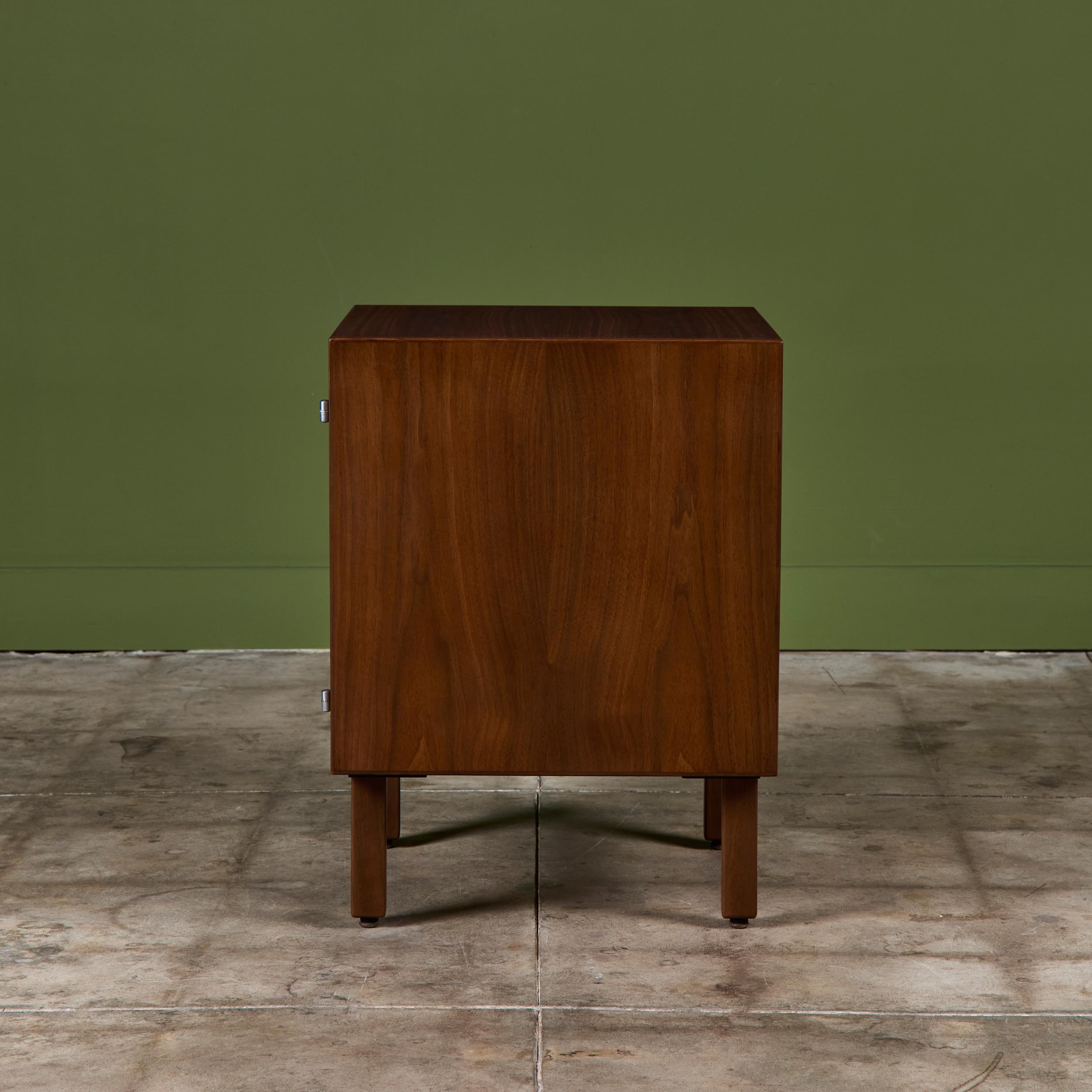 Walnut Locking Cabinet by Jens Risom For Sale 2
