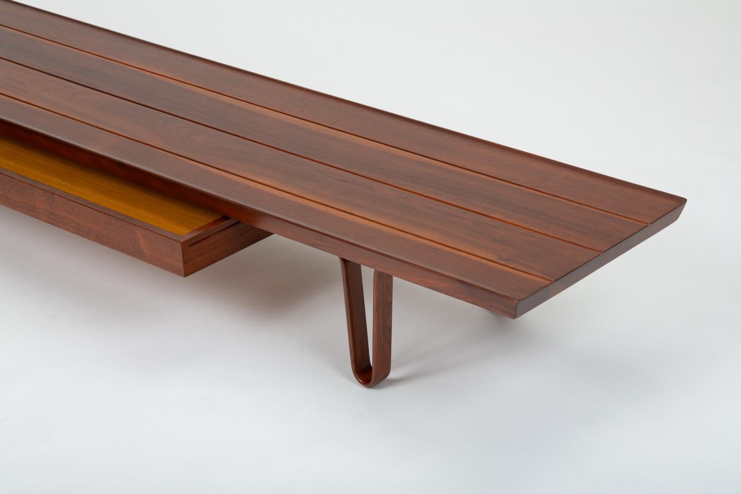 Walnut “Long John” Bench or Coffee Table by Edward Wormley for Dunbar 4