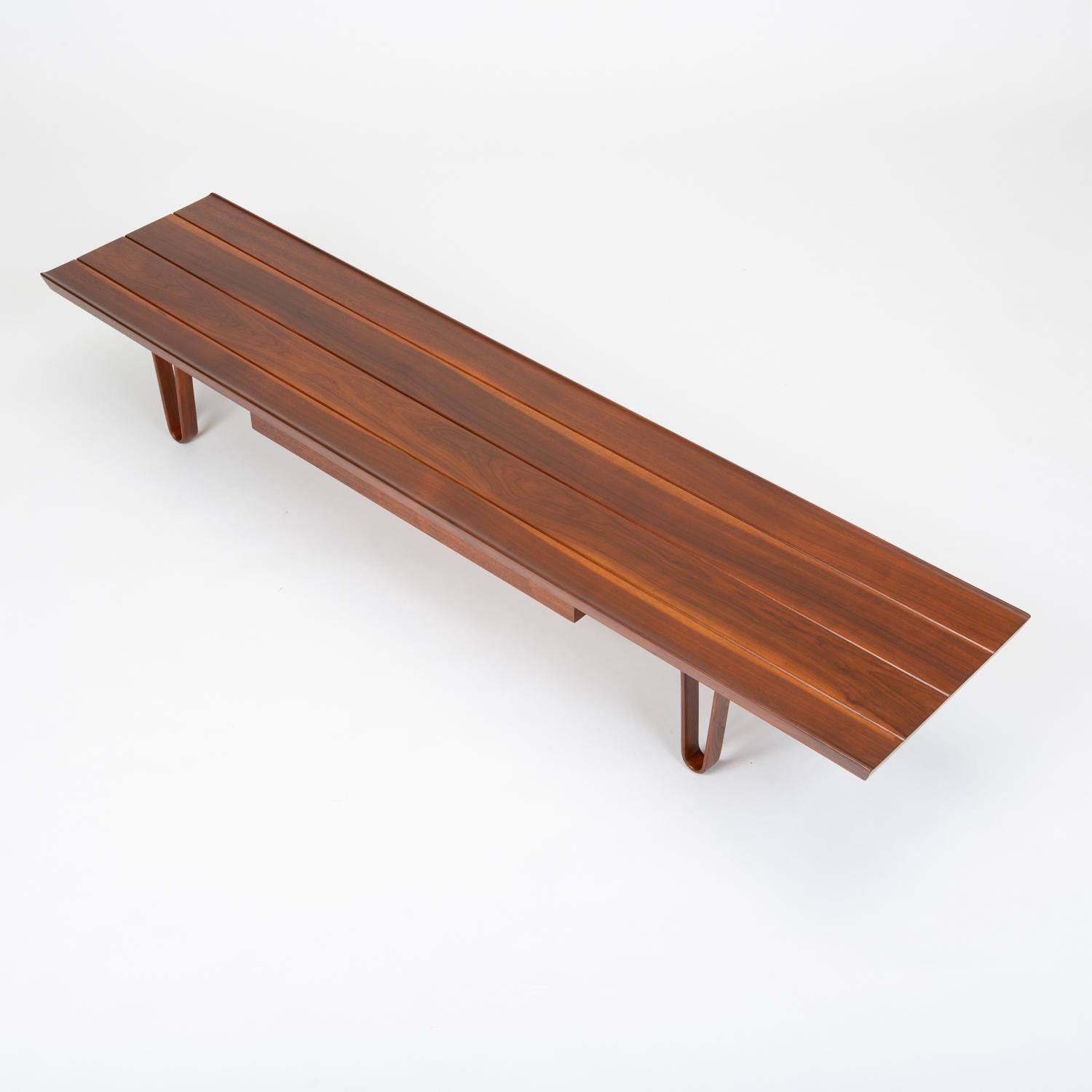 Walnut “Long John” Bench or Coffee Table by Edward Wormley for Dunbar 1
