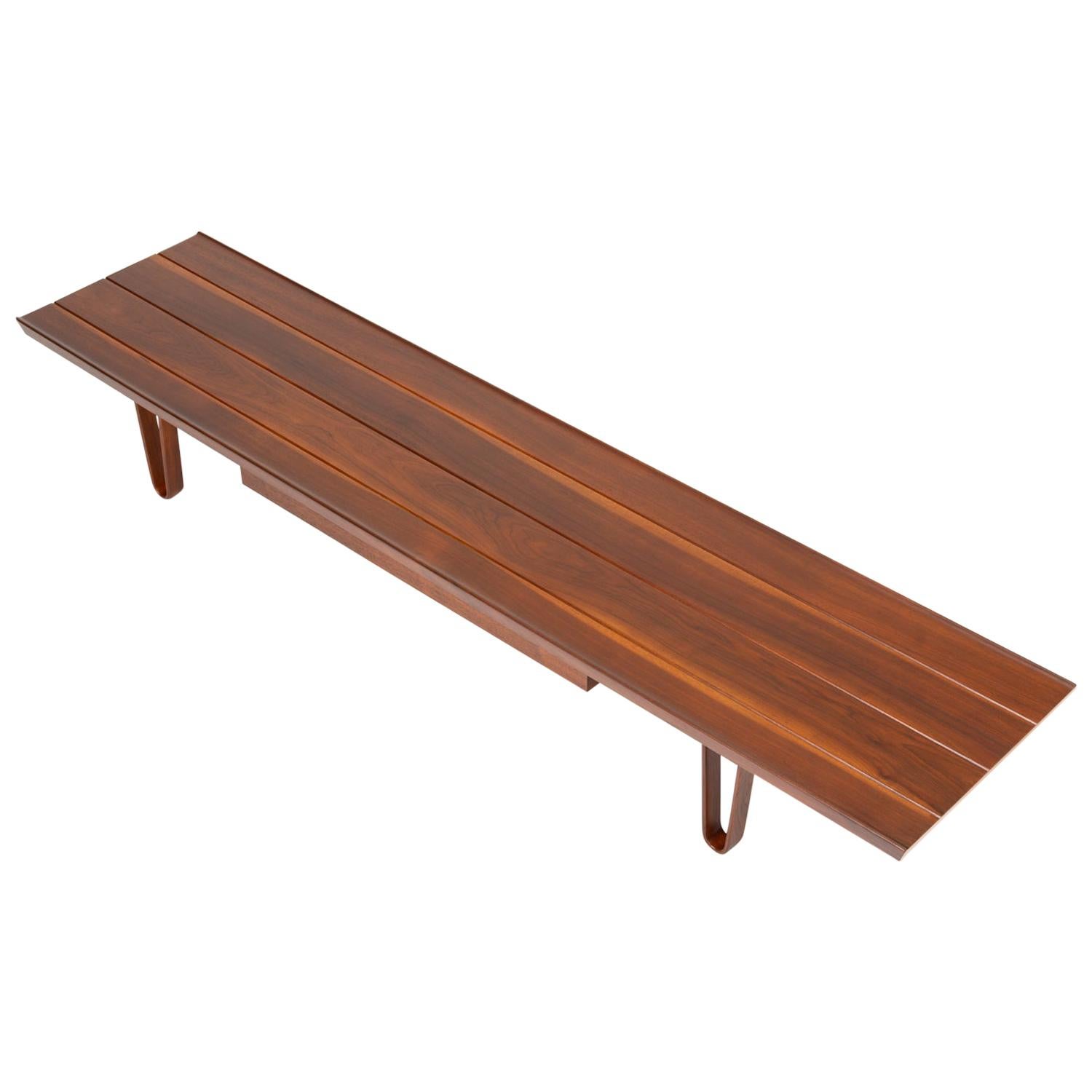 Walnut “Long John” Bench or Coffee Table by Edward Wormley for Dunbar