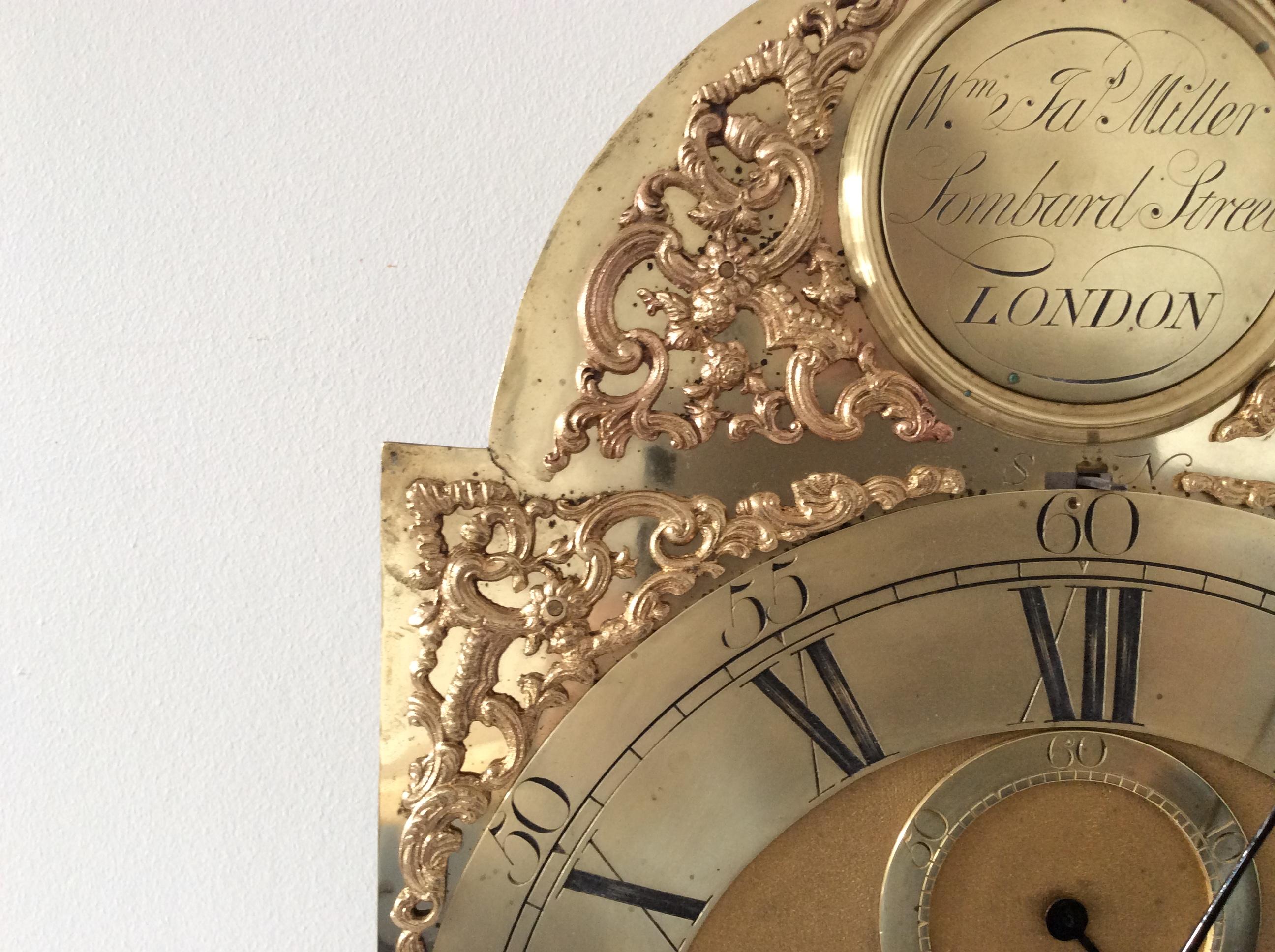 Walnut Longcase Clock 1760 London 7