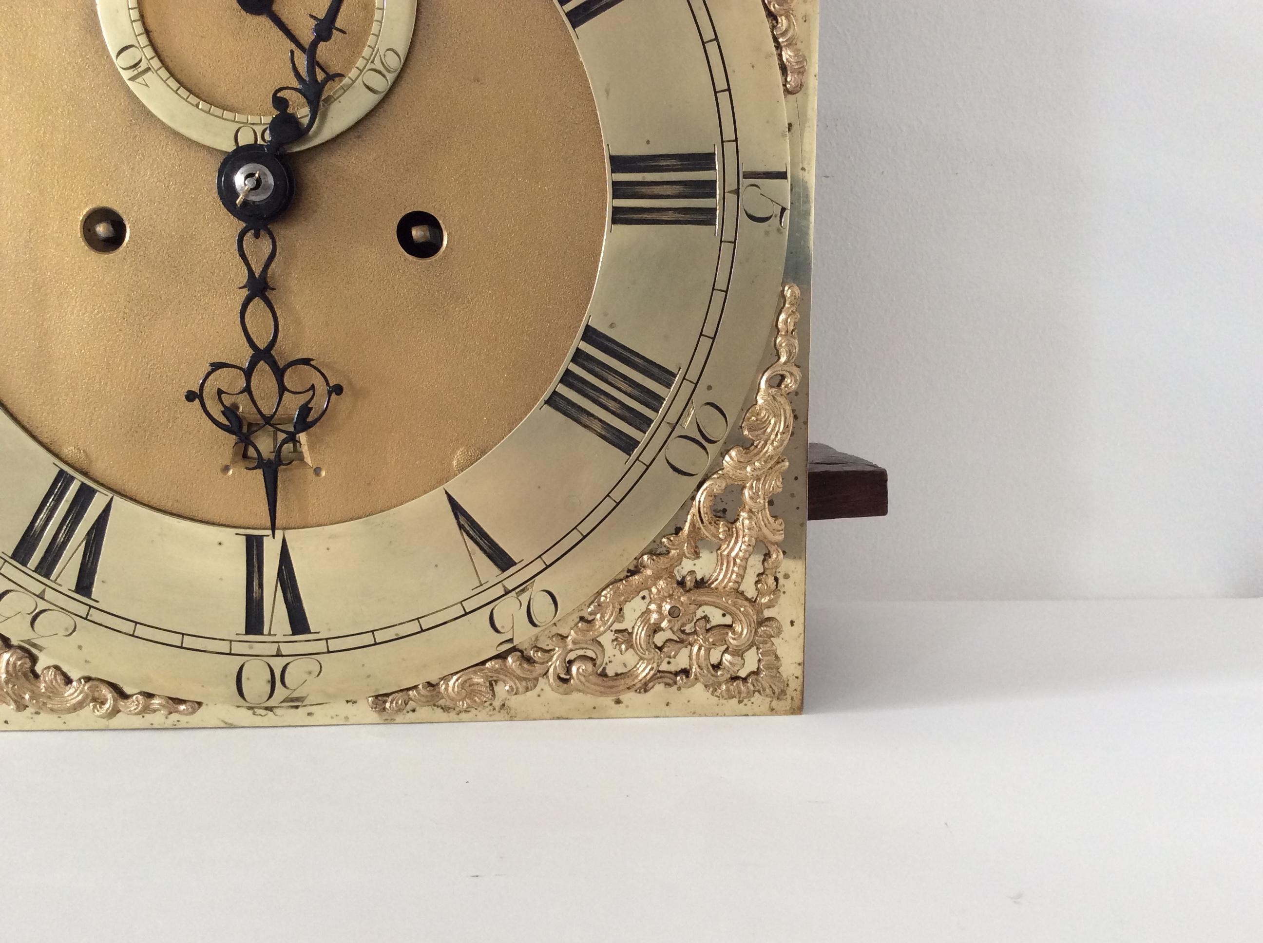 Walnut Longcase Clock 1760 London 9
