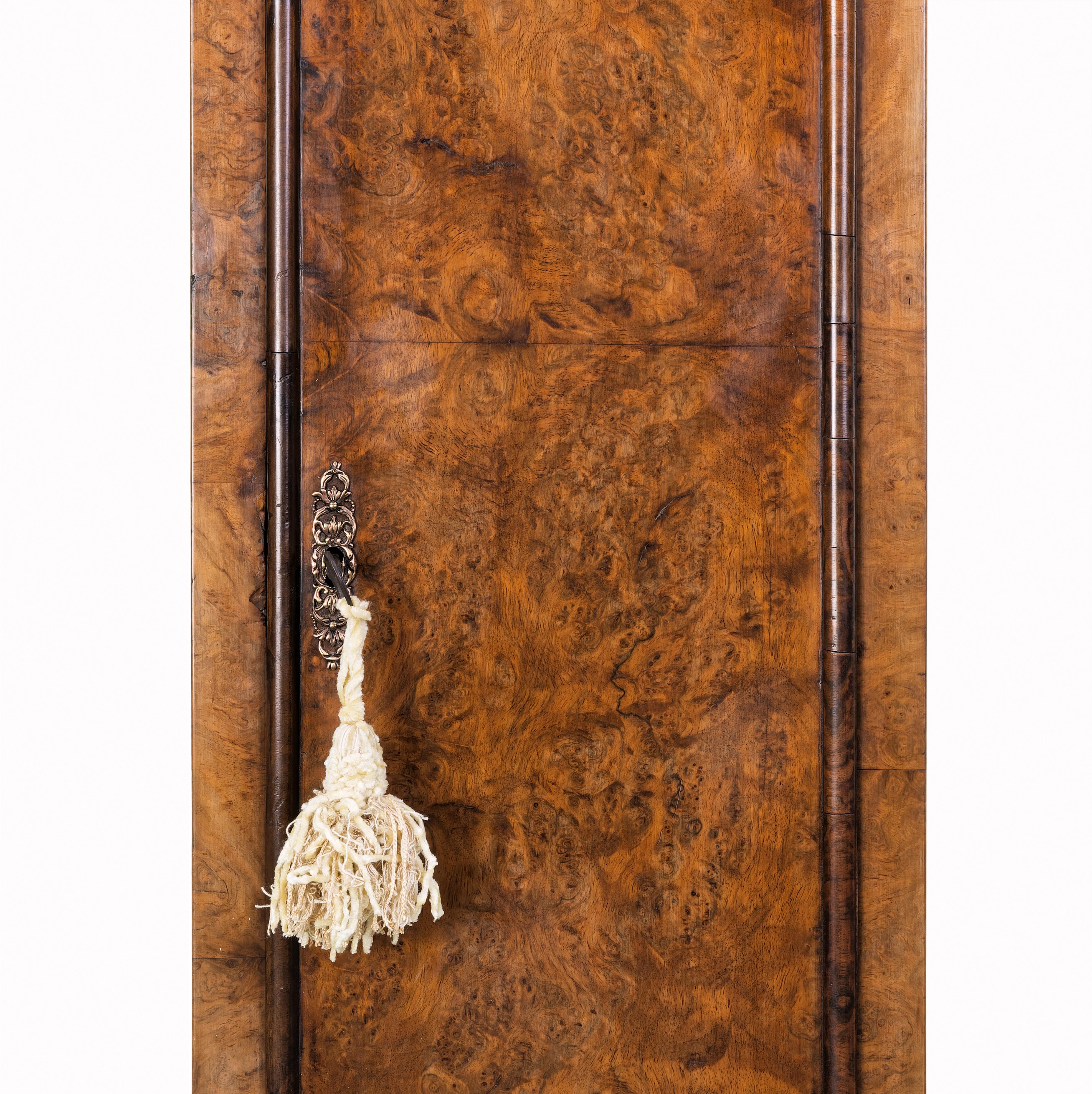 English Walnut longcase Clock Langley Bradley For Sale