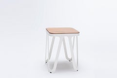 Walnut Loop Stool by Sebastian Scherer