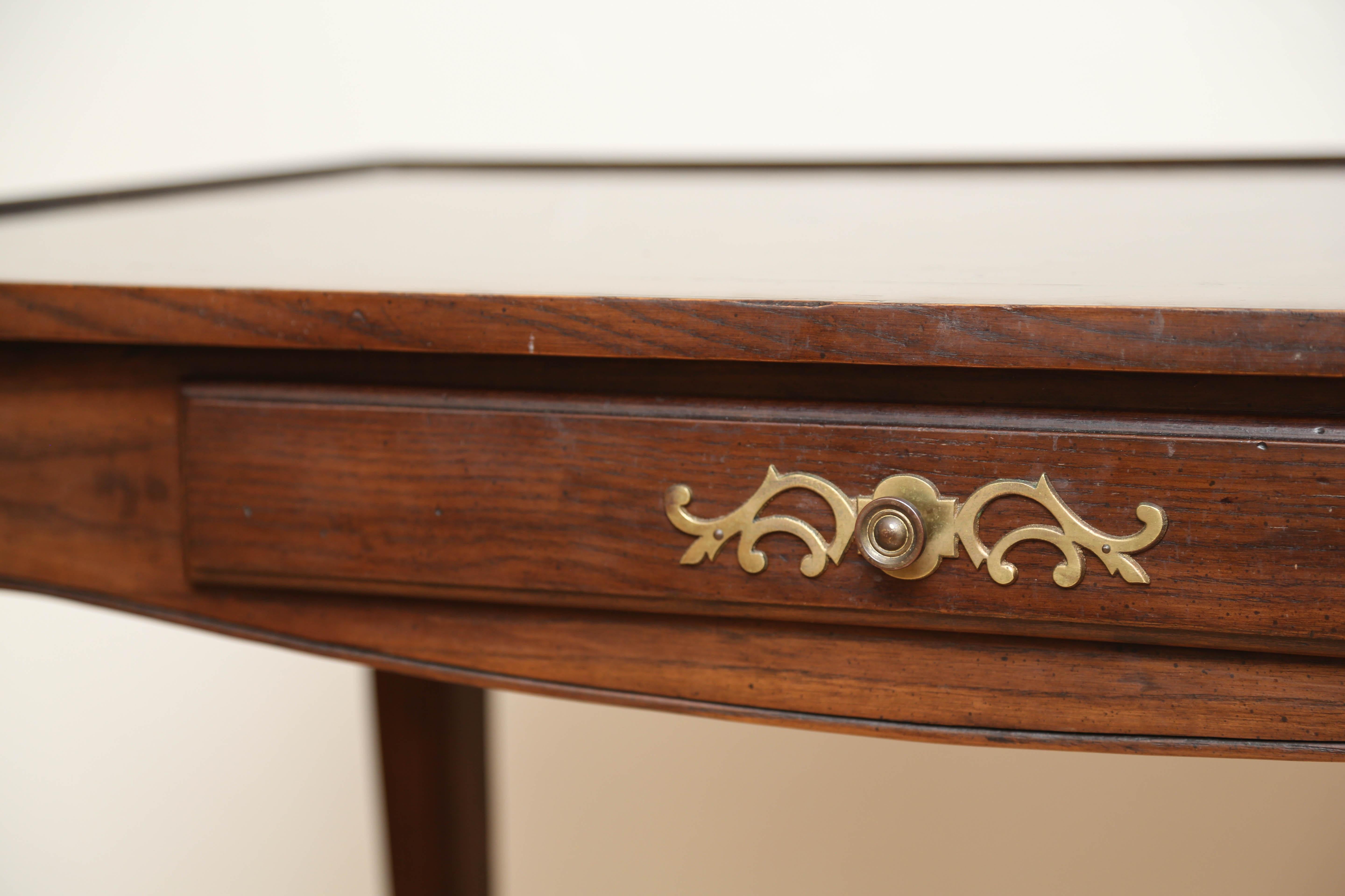 Walnut Louis XV Style Writing Table by Henredon 3