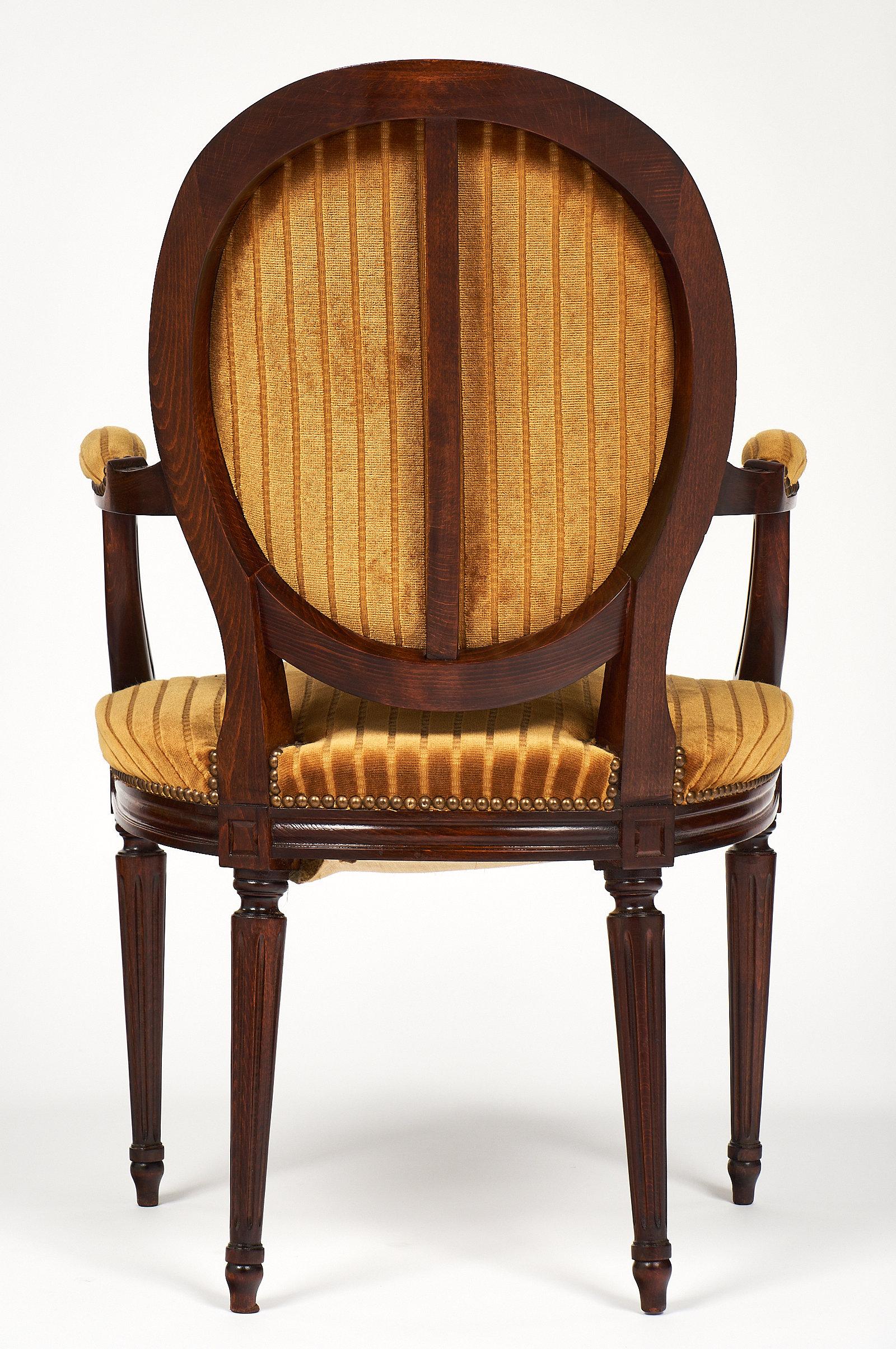 Walnut Louis XVI Style Armchair 2