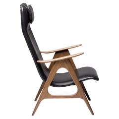 Walnut Lounge Chair by Louis van Teeffelen
