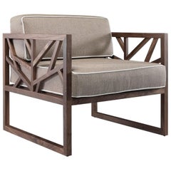 Silla de salón de nogal