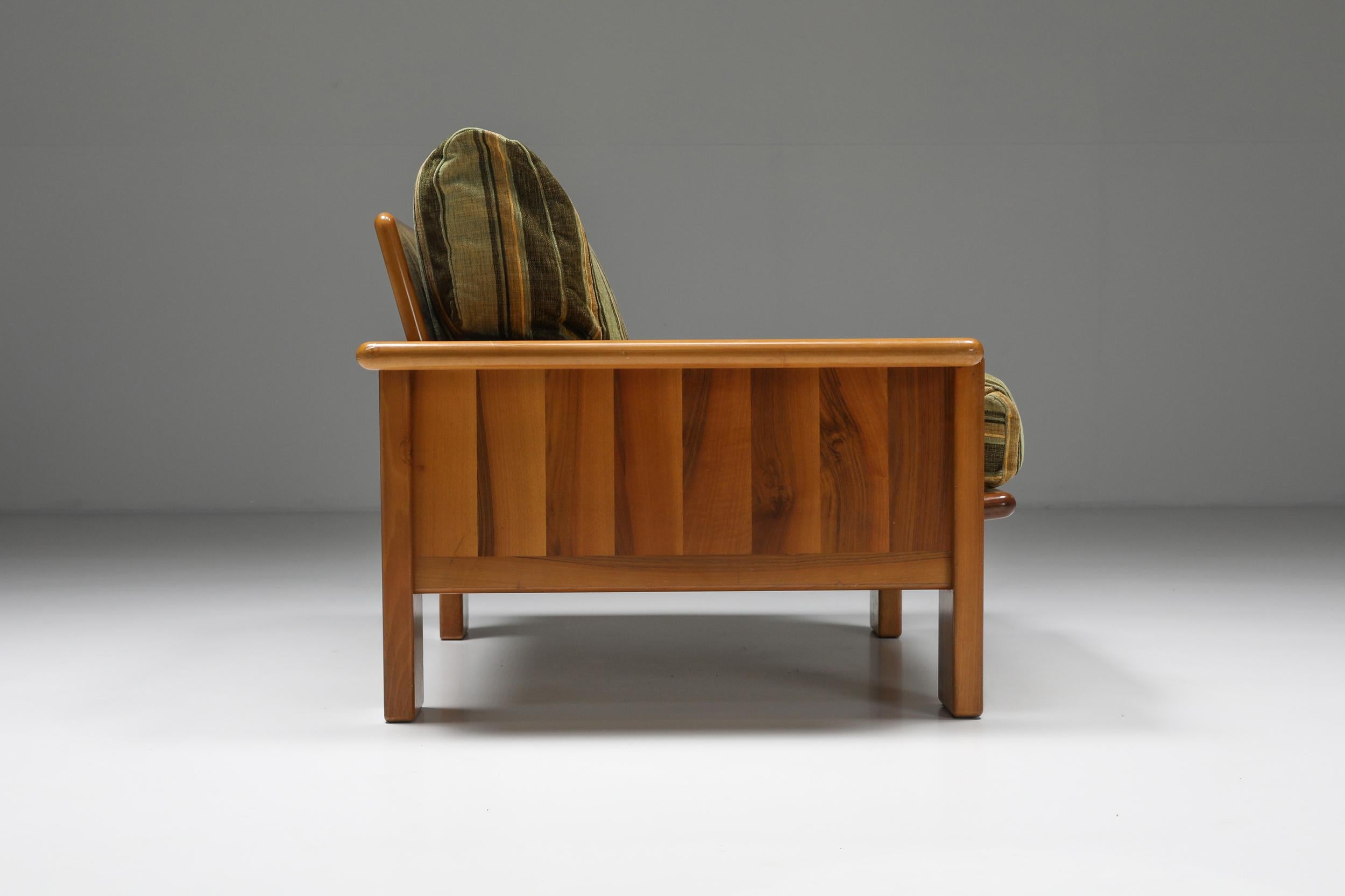 Walnut Lounge Chair in the Style of Scarpa 3