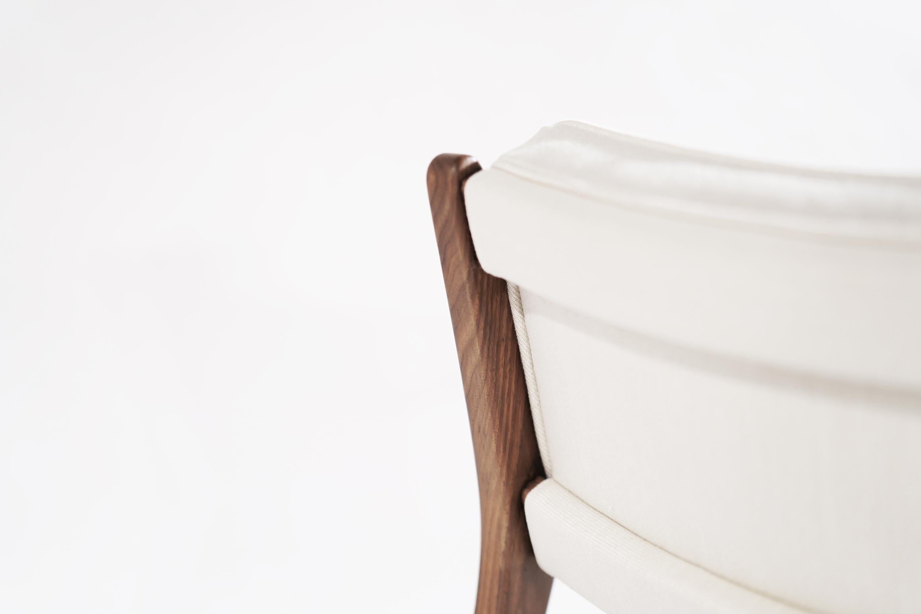 Walnut Lounge Chairs by Jens Risom, 1950s 7