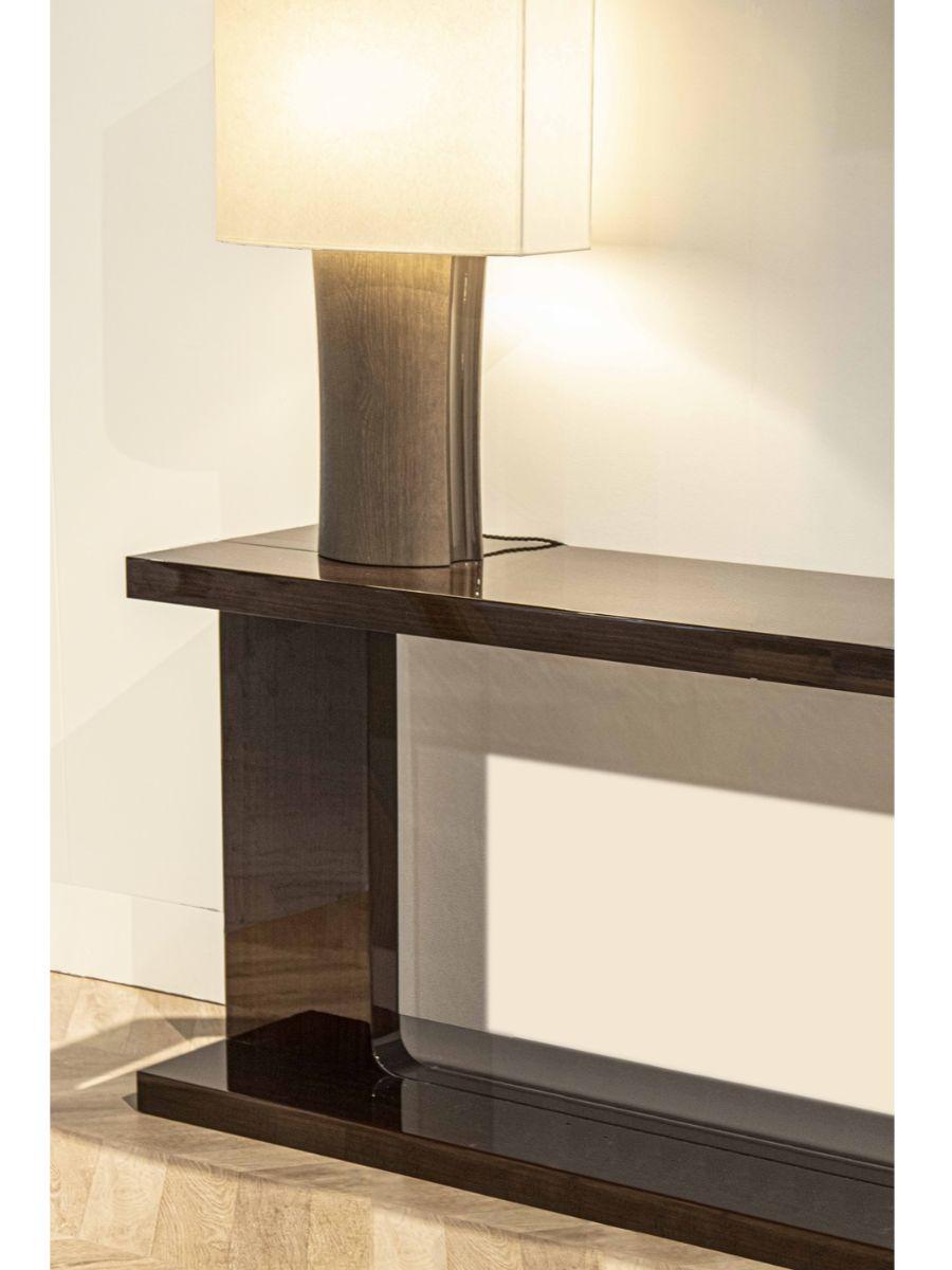 Modern Walnut Majong Console by LK Edition For Sale