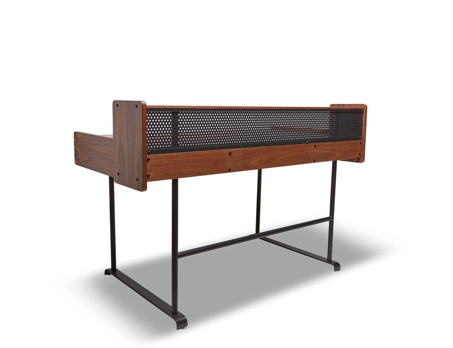 Steel Walnut Maker's Desk by Lawson-Fenning For Sale